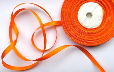 Satin ribbon orange (1 m)