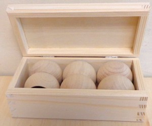Box with 6 napkin rings