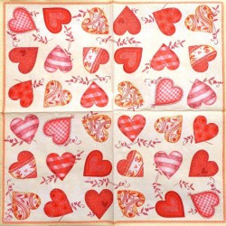 Napkin Hearts