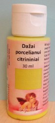 Dažai stiklui, porcelianui Citrininiai (30 ml)