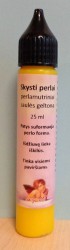 Skysti perlai perlamutriniai Saulės geltoni (25 ml)