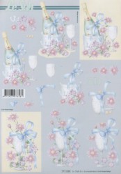 Paper for 3D decoupage (glass)