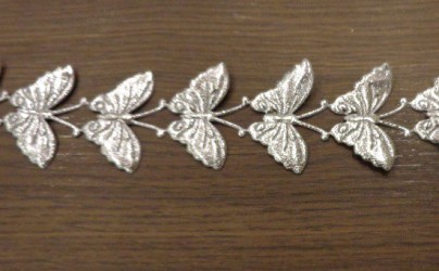 Stripe Butterflies Silver (20 cm)