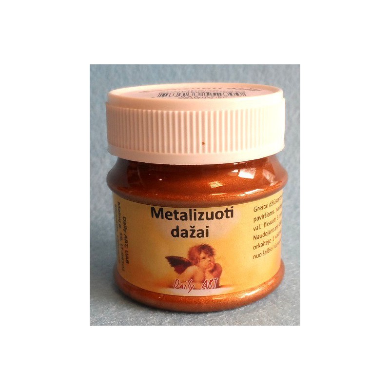 Metalizuoti dažai Antikinis Auksas (50 ml) Metalizuoti dažai Antikinis Auksas (50 ml)