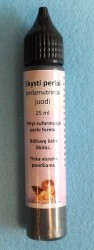 Skysti perlai perlamutriniai Juodi (25 ml)