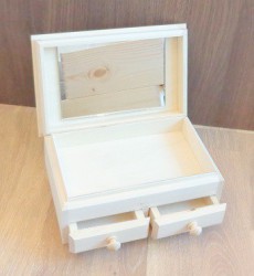 Box with mirror (2 drawers)