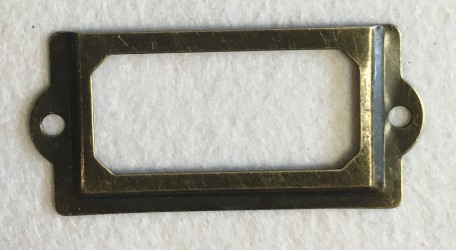 Label frame (bronze)