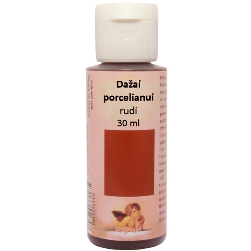 Dažai stiklui, porcelianui Ruda (30 ml) Dažai stiklui, porcelianui Ruda (30 ml)
