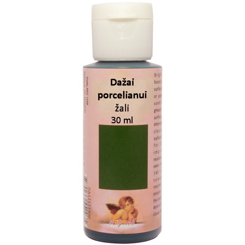Dažai stiklui, porcelianui Žalia (30 ml) Dažai stiklui, porcelianui Žalia (30 ml)