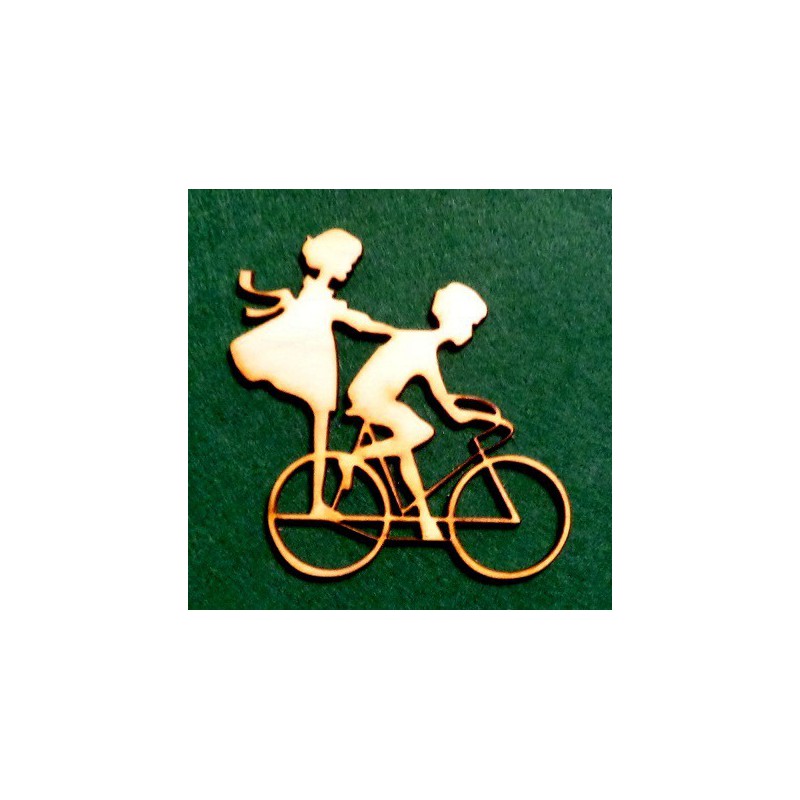 Couple on bicycle