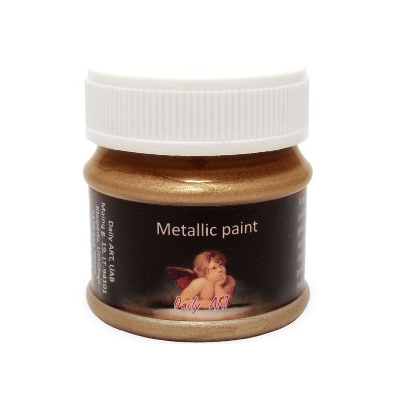 Metalizuoti dažai Karališkas auksas (50 ml) Metalizuoti dažai Karališkas auksas (50 ml)