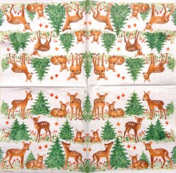 Napkin Winter animals