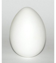Plastikinis kiaušinis baltas (6 cm)