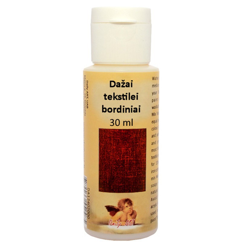 Dažai tekstilei Bordiniai (30 ml) Dažai tekstilei Bordiniai (30 ml)