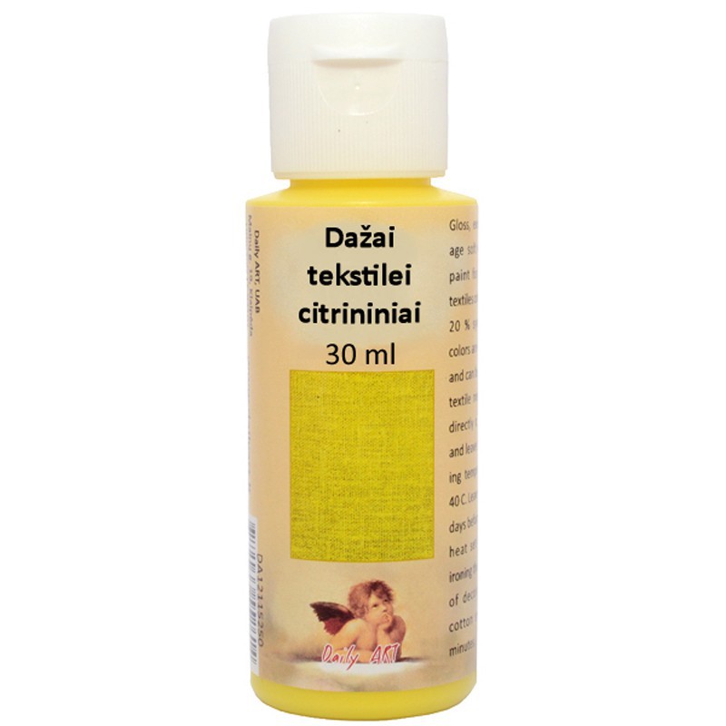 Dažai tekstilei Citrininiai (30 ml) Dažai tekstilei Citrininiai (30 ml)