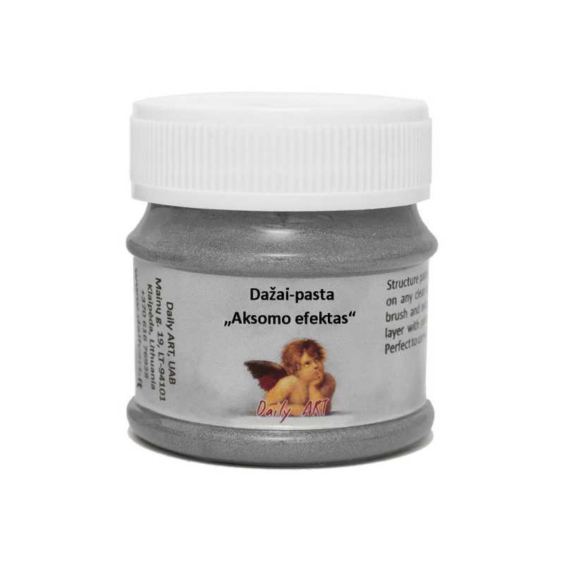 Dažai - pasta "aksomo efektas" – pilkas agatas (50 ml) Dažai - pasta "aksomo efektas" – pilkas agatas (50 ml)