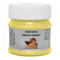 Dažai - pasta "aksomo efektas" – citrinas (50 ml)