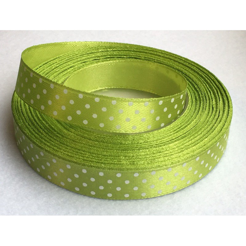 Ribbon Dotted Green