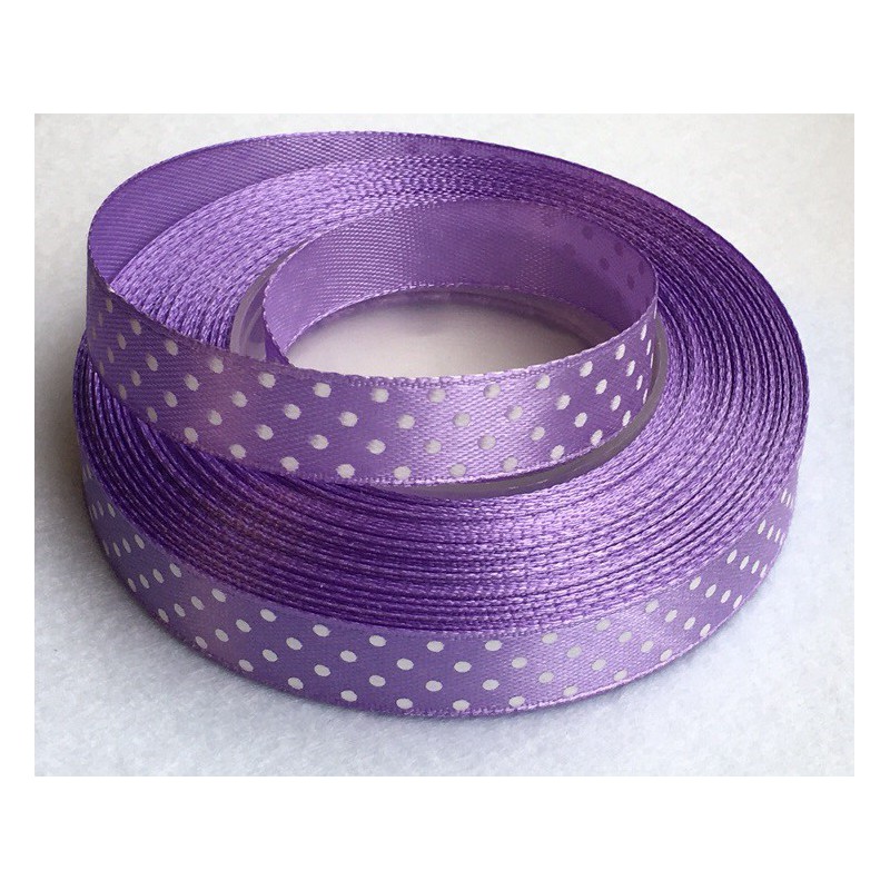 Ribbon dotted Purple (1 m)