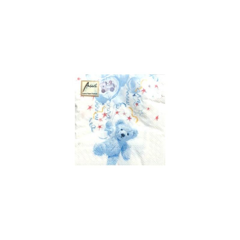 Napkins Teddy blue