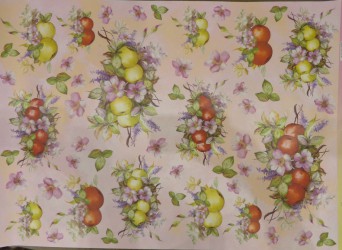 Decoupage paper apples (EASY 211)