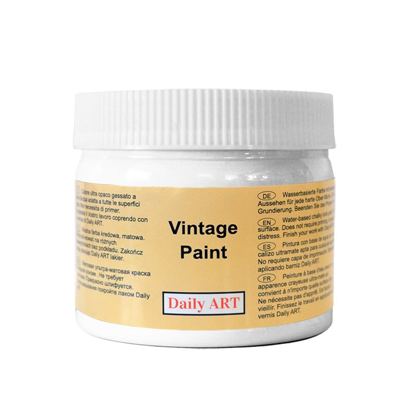 Kreidiniai akriliniai vintažiniai dažai Sniego balta (300 ml) Kreidiniai akriliniai vintažiniai dažai Sniego balta (300 ml)