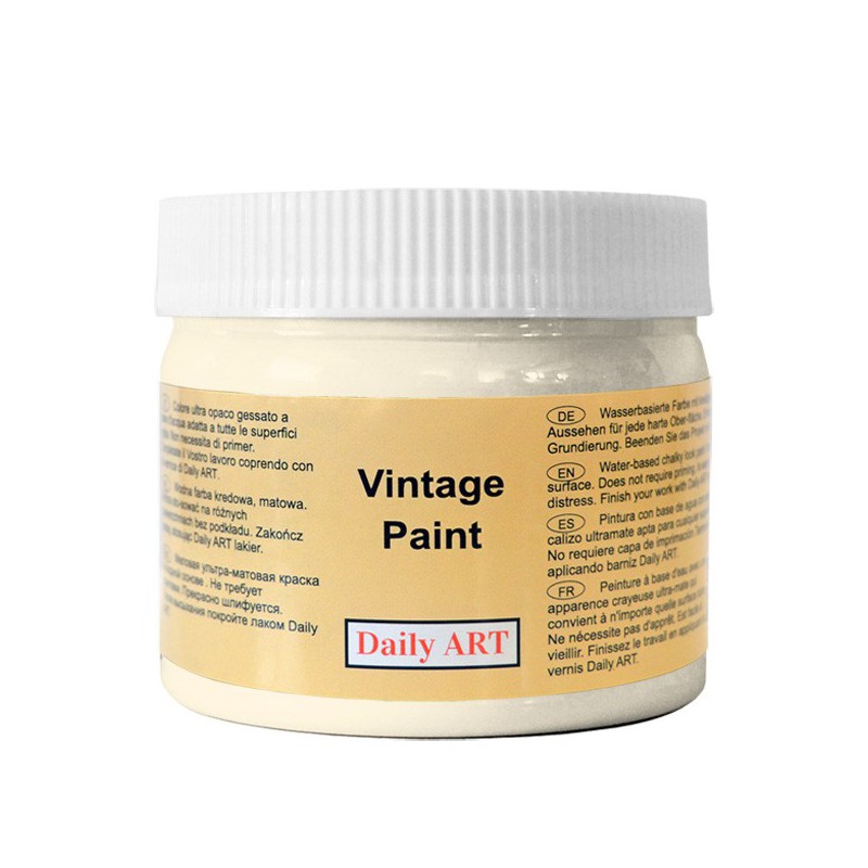 Kreidiniai akriliniai vintažiniai dažai Kreminė (300 ml) Kreidiniai akriliniai vintažiniai dažai Kreminė (300 ml)