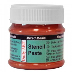 Pasta trafaretams Perlamutriniai raudoni (50 ml)