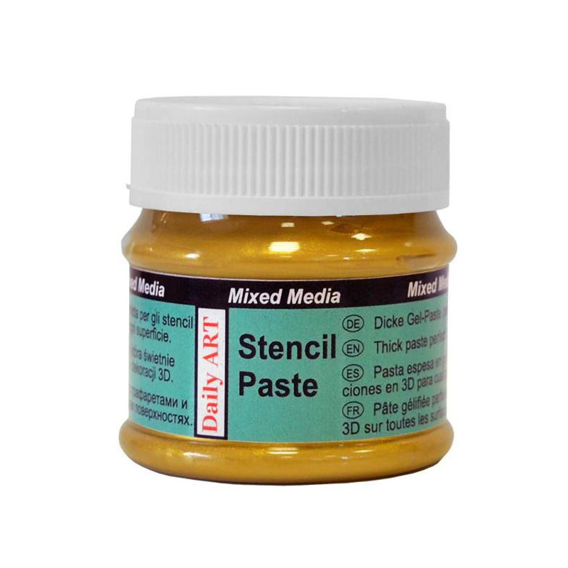 Pasta trafaretams Auksinė (50 ml) Pasta trafaretams Auksinė (50 ml)