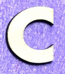 Raidė C (5 cm, 8 šriftas)