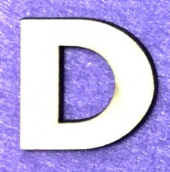 Letter D (5 cm)