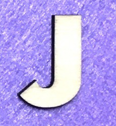 Letter J (5 cm)