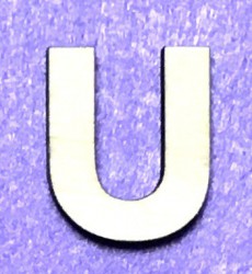 Letter U (5 cm)