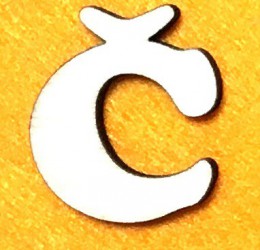 Letter Č (5 cm)