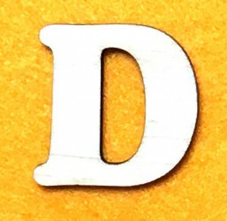 Letter D (5 cm)