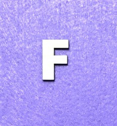 Letter F (3 cm)