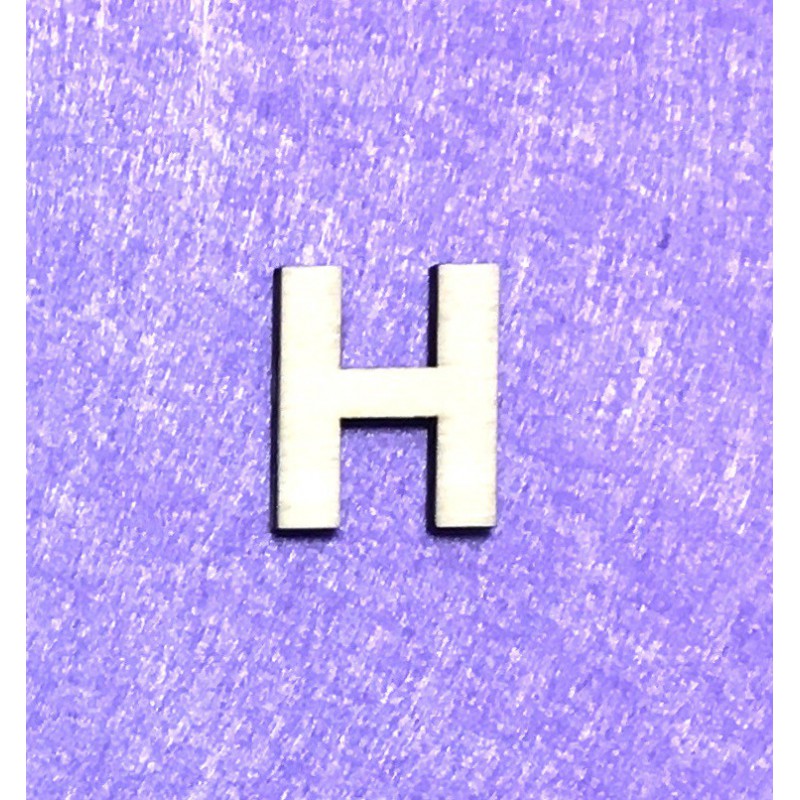 Raidė H (3 cm, 8 šriftas)