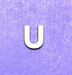 Letter U (3 cm)