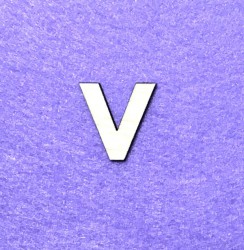 Letter V (3 cm)