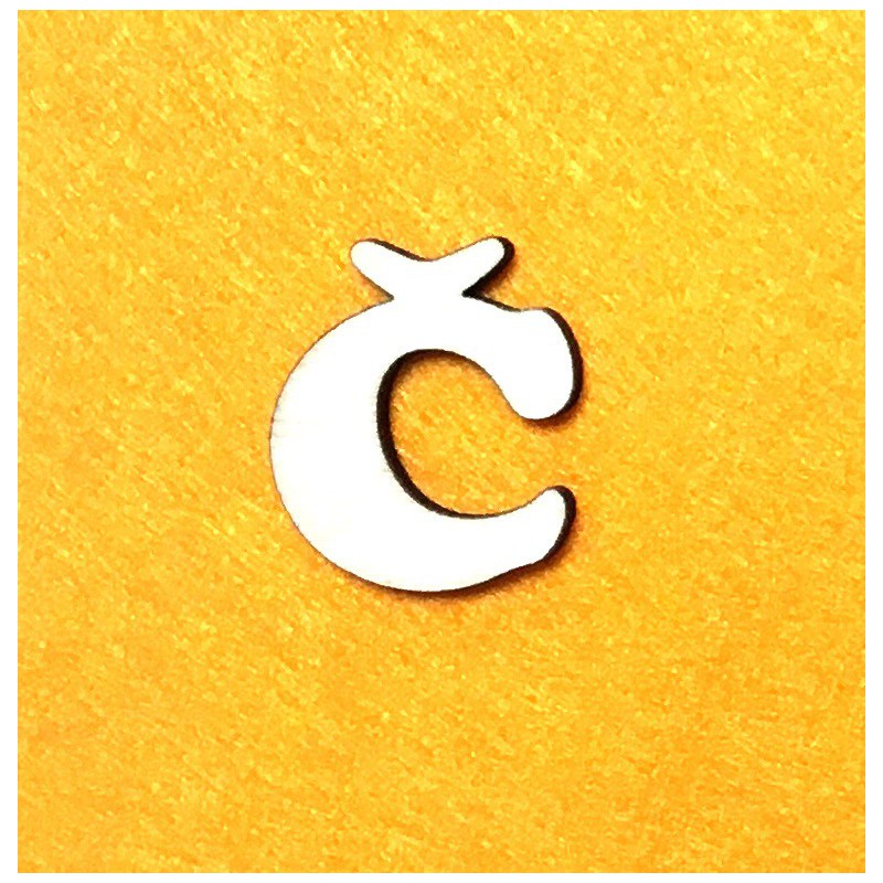 Letter Č (3 cm)