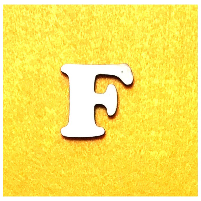 Raidė F (3 cm, 7 šriftas)