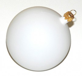Burbulas plastikinis baltas (9 cm)
