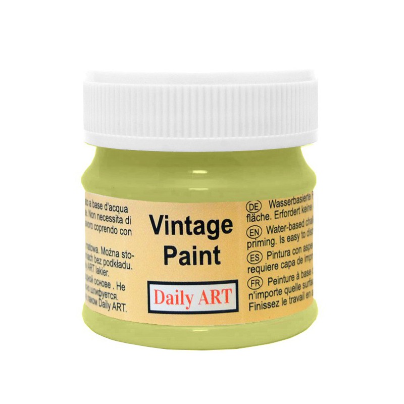 Kreidiniai akriliniai vintažiniai dažai Avokado žalia (50 ml) Kreidiniai akriliniai vintažiniai dažai Avokado žalia (50 ml)