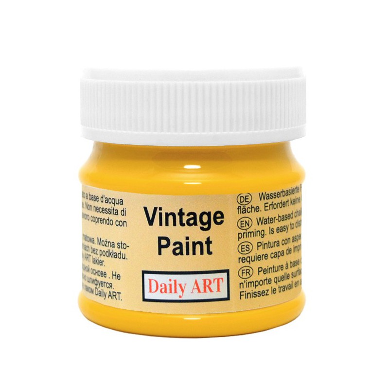 Kreidiniai akriliniai vintažiniai dažai Garstyčių (50 ml) Kreidiniai akriliniai vintažiniai dažai Garstyčių (50 ml)
