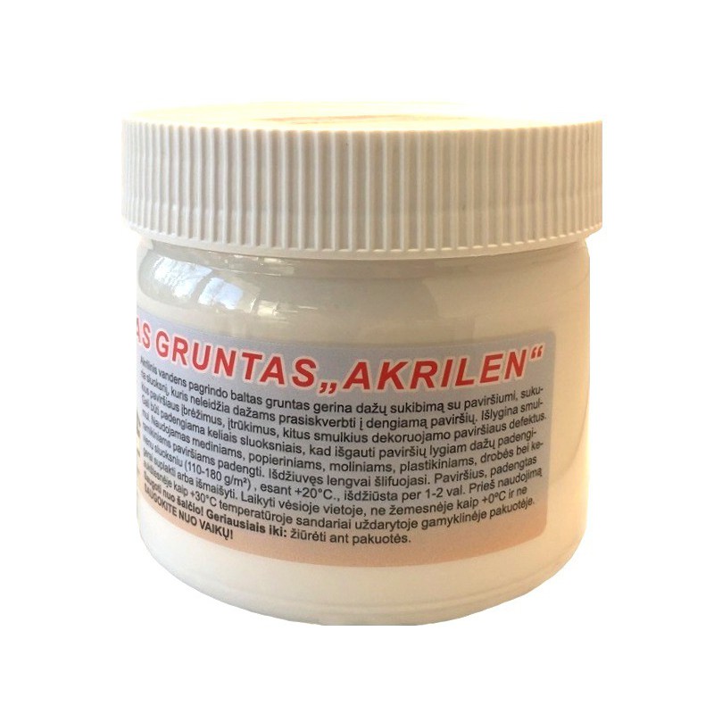 Gruntas baltas AKRILEN (300 ml)