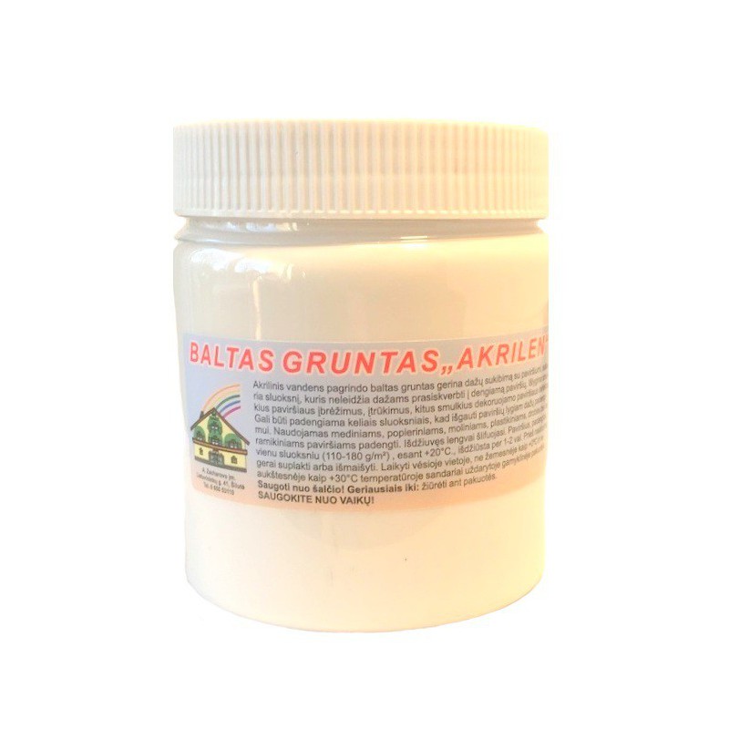 Gruntas baltas AKRILEN (500 ml) Gruntas baltas AKRILEN (500 ml)