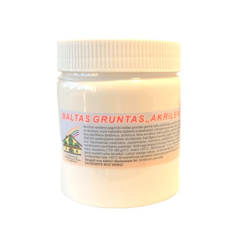 Gruntas baltas AKRILEN (500 ml)