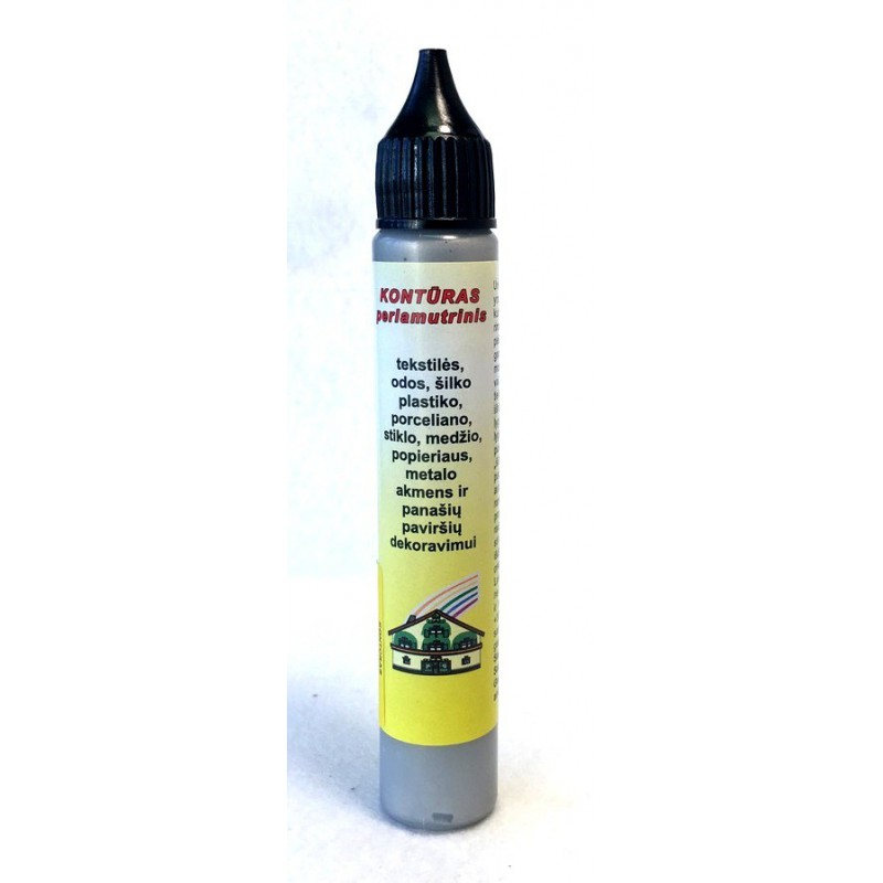 Perlamutrinis kontūras AKRILEN Sidabras (30 ml) Perlamutrinis kontūras AKRILEN Sidabras (30 ml)