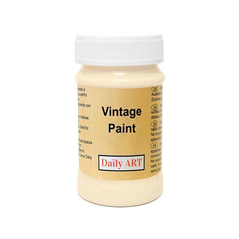 Kreidiniai akriliniai vintažiniai dažai Kreminė (100 ml) Kreidiniai akriliniai vintažiniai dažai Kreminė (100 ml)