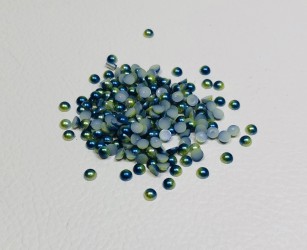 Pusiniai akriliniai perliukai Mėlyna/Žalia (5 mm, apie...